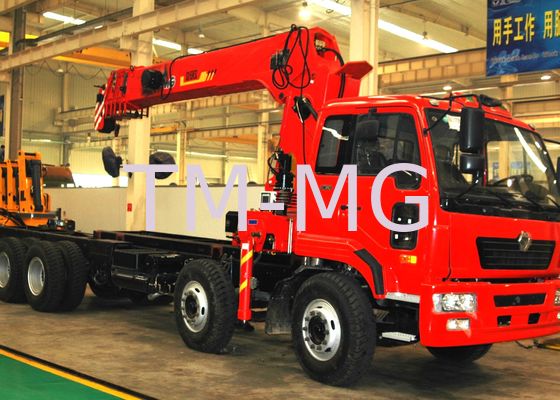 Grue montée par camion télescopique de boom de 16 tonnes avec 80 l/min, de résistant